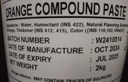 Orange compound Paste